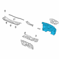 OEM 2014 Acura TL Insert, Dashboard Diagram - 74260-TK4-A10