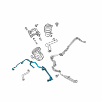 OEM Dodge Caliber Hose-Power Steering Pressure And Diagram - 5105788AM