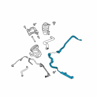 OEM Jeep Patriot Line-Power Steering Return Diagram - 5105789AP