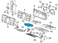 OEM 2021 Chevrolet Silverado 3500 HD Seat Cushion Pad Diagram - 84517969