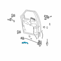 OEM 2001 Lincoln Navigator Handle, Inside Diagram - F75Z-7822600-AAA