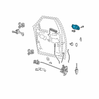 OEM 2004 Lincoln Navigator Handle, Outside Diagram - 7L7Z-7822404-AW