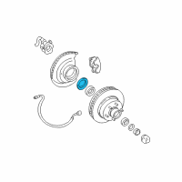 OEM Chevrolet C1500 Suburban Outer Bearing Seal Diagram - 15651661