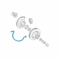 OEM 2000 Chevrolet C3500 Hose Asm-Front Brake Diagram - 22113463