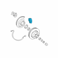 OEM Chevrolet R3500 Caliper Kit, Front Brake Diagram - 18014748