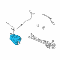 OEM 2002 Chrysler Sebring Reservoir-Washer Diagram - 5019340AB