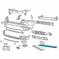 OEM 2017 Jeep Cherokee Shield-FASCIA Diagram - 68207944AA