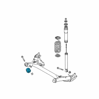 OEM Toyota Prius Axle Beam Bushing Diagram - 48725-47030