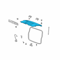 OEM Dodge Nitro LIFTGATE Diagram - 55360889AB