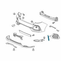 OEM 2019 Honda Civic Reflector Assy., L. RR. Diagram - 33555-TDJ-J01