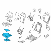 OEM 2020 Ford Fusion Seat Cushion Pad Diagram - DS7Z-54632A23-A