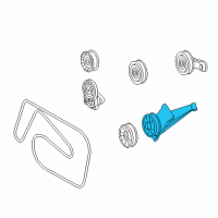 OEM 2004 Dodge Sprinter 2500 PULLEY-TENSIONER Diagram - 5117691AA