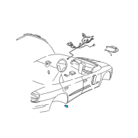 OEM 2006 Cadillac STS Front Sensor Diagram - 15140510