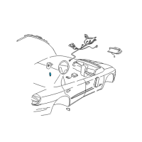 OEM 2008 Cadillac STS Side Sensor Diagram - 15140509