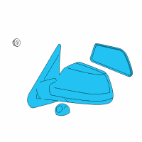 OEM Toyota Mirror Assembly Diagram - 87910-0C213