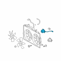 OEM 2007 Toyota Prius Fan Motor Diagram - 16363-21040