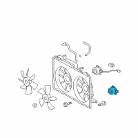 OEM Toyota Prius Fan Motor Diagram - 16363-21030
