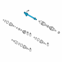 OEM 2016 Hyundai Santa Fe Sport Bearing Bracket & Shaft Assembly Diagram - 49560-4Z200