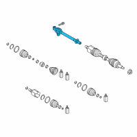 OEM 2014 Hyundai Santa Fe Sport Bearing Bracket & Shaft Assembly Diagram - 49560-4Z200