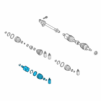 OEM Hyundai Santa Fe XL Joint Kit-Front Axle Differential Side RH Diagram - 49582-2W080