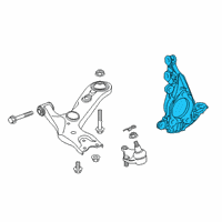 OEM 2020 Toyota Prius Knuckle Diagram - 43211-02390