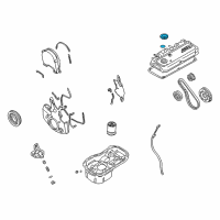 OEM 2000 Chrysler Voyager Cap-Oil Filler Diagram - MD314087