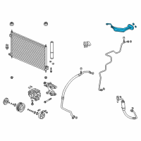 OEM 2014 Acura RDX Pipe Assembly, Air Conditioner Diagram - 80320-TX4-A01