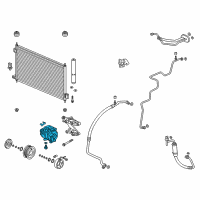 OEM 2018 Acura RDX Compressor Diagram - 38810-R8A-A01