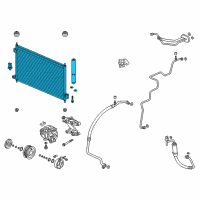 OEM 2013 Acura RDX Condenser Diagram - 80110-TX4-A11