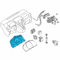 OEM 2017 Chevrolet City Express Cluster Assembly Diagram - 19317323