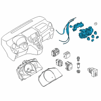 OEM Chevrolet City Express Heater Control Diagram - 19317354