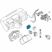 OEM Chevrolet City Express Mirror Switch Diagram - 19316415