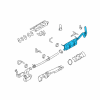 OEM 2010 Ford F-250 Super Duty Muffler Diagram - 7C3Z-5230-EA