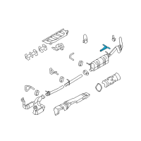 OEM 2016 Ford F-250 Super Duty Muffler Center Bracket Diagram - 7C3Z-5A246-DB