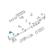 OEM 2008 Ford F-250 Super Duty Front Pipe Bracket Diagram - 7C3Z-5A246-B