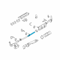 OEM 2009 Ford F-250 Super Duty Intermed Pipe Diagram - BC3Z-5A212-A