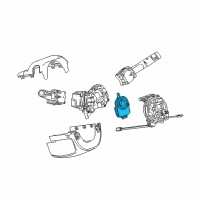 OEM Chevrolet Equinox Steering Sensor Assembly Diagram - 25849366