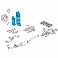 OEM 2017 Honda Civic Converter Assembly, Cc Diagram - 18180-5BF-A00