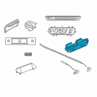 OEM 2021 BMW Z4 Climate Control Module Diagram - 64119459481