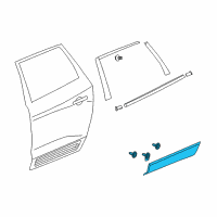 OEM 2009 Buick Enclave Lower Molding Diagram - 20782951