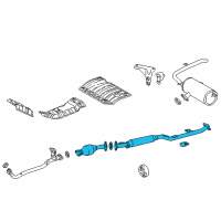 OEM 2019 Toyota Sienna Converter & Pipe Diagram - 17420-0P471