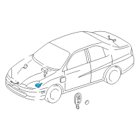 OEM 2003 Toyota Prius Control Module Diagram - 89780-47010