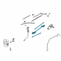 OEM 2007 Nissan 350Z Link Assy-Wiper Diagram - 28840-CF40A