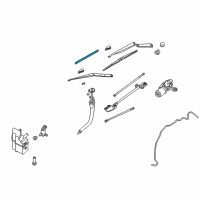 OEM Infiniti Q45 Windshield Wiper Blade Assist Refill Diagram - 28895-AR205