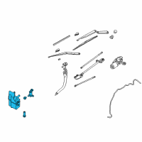 OEM 2007 Infiniti M45 Windshield Washer Tank Assembly Diagram - 28910-CE400