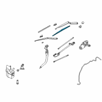 OEM 2003 Nissan 350Z Window Wiper Blade Assembly Diagram - 28890-CF00A