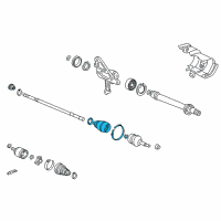 OEM Acura RL Boot Set, Outboard Diagram - 44018-SJA-000