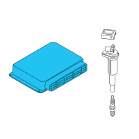 OEM 2006 BMW X3 Engine Control Module Diagram - 12-14-7-582-052