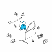 OEM 2002 BMW 745i Front Left Complete Lock Diagram - 51-21-7-202-123