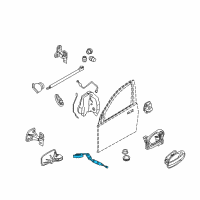 OEM 2006 BMW 760Li Bowden Cable Left Diagram - 51-21-7-024-643